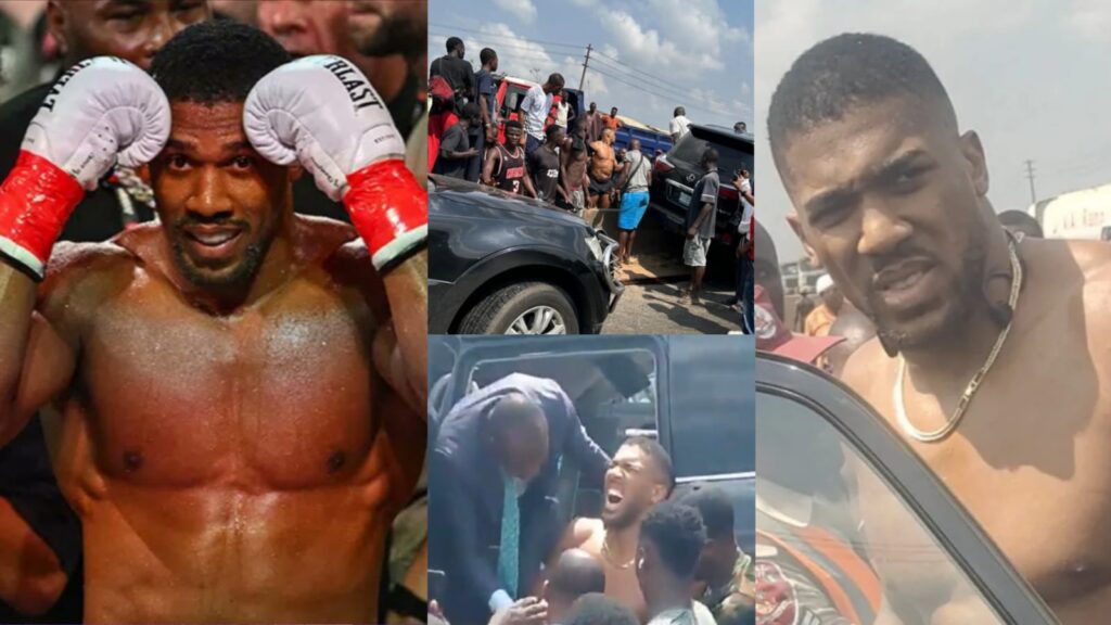 Anthony Joshua car crash news