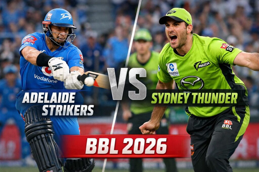 Adelaide Strikers vs Sydney Thunder: Full Match Analysis, Scorecard, Highlights & Tactical Breakdown (BBL 2026)