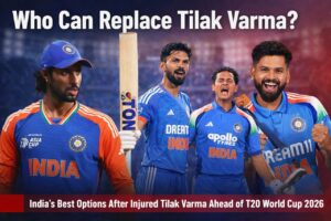 Who Can Replace Tilak Varma? India’s Best Options After Injured Tilak Varma Ahead of T20 World Cup 2026