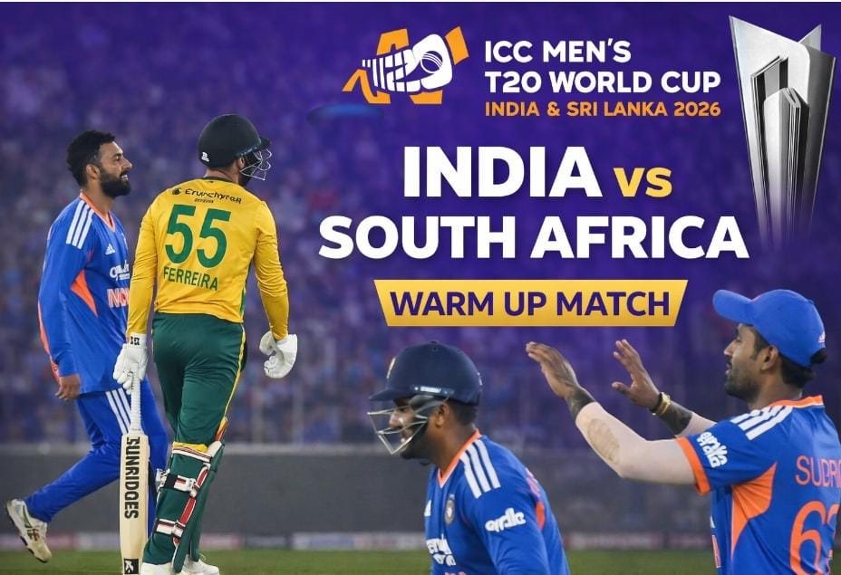 India vs South Africa warm-up match will be played in Navi Mumbai before T20 World Cup 2026. Check full warm-up schedule, venues and details.