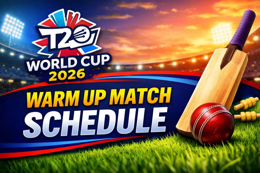 Full ICC Men’s T20 World Cup 2026 Warm Up Match Schedule: Full Fixtures, Venues, India vs South Africa, Streaming Details
