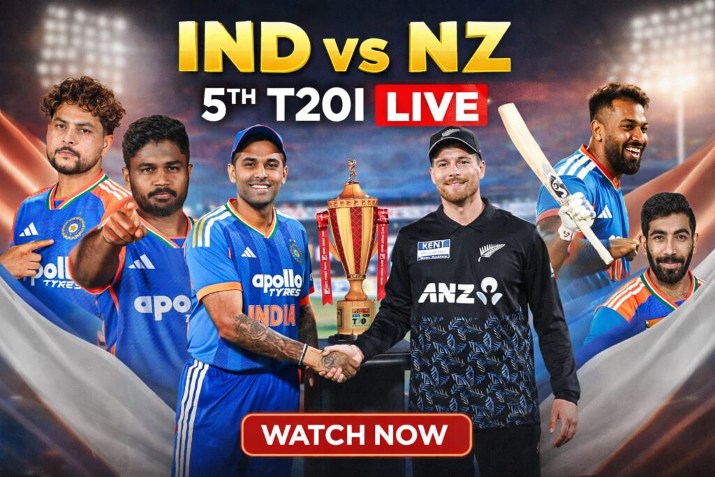 India vs New Zealand LIVE Score 5th T20: IND vs NZ Match Updates, Scorecard & Highlights