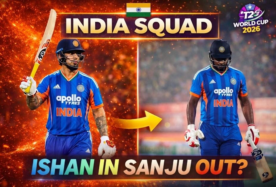 India Squad for T20 World Cup 2026: Who Replaces Washington Sundar? Ishan in Sanju Out