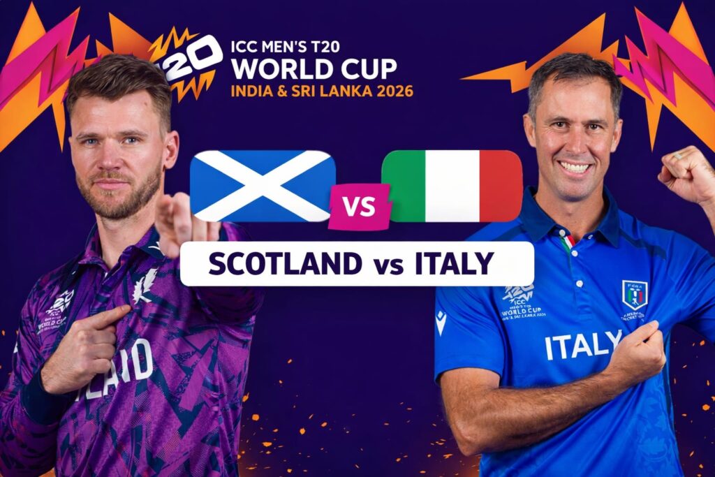Scotland vs Italy T20 World Cup 2026: Match Prediction, Playing XI, Pitch & Weather Report
