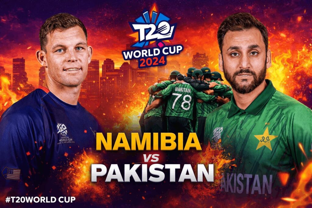 Namibia vs Pakistan Live Streaming & PAK VS NAM Match Prediction: Qualification Scenarios, Team News, Venue & Full Match Preview